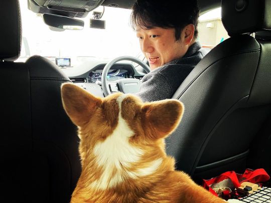 廣岡俊光アナの愛犬の画像