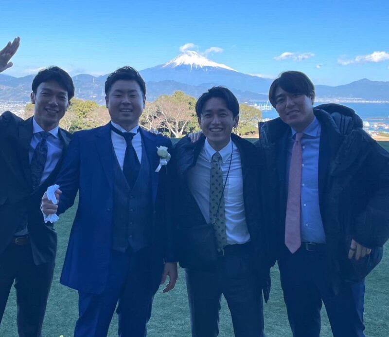 静岡朝日テレビ（SATV）のアナウンサー、片山真人アナの結婚式に駆けつけた同期アナウンサー