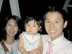 山口喜久一郎アナの家族写真