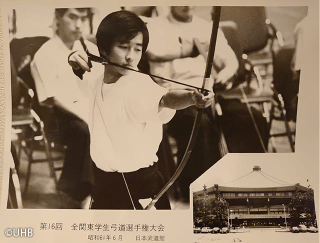 弓道をしていた大学時代のUHB北海道文化放送の男性アナウンサー、宇野章午（うのしょうご）アナ